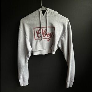 Obey Cropped Hoodie